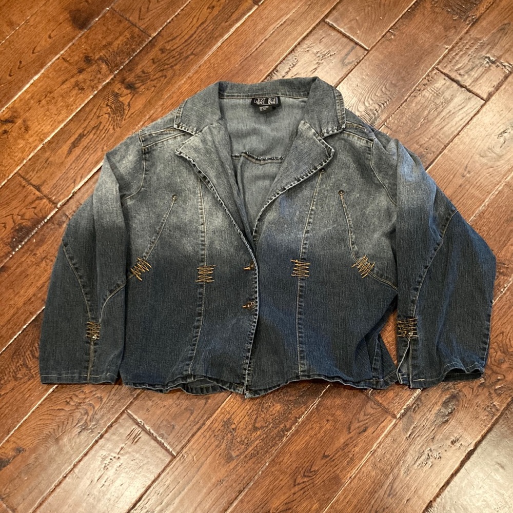 Women’s Just Blu Jeans Denim Jean Jacket Size 22W USED